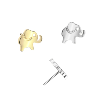 Threadless Titanium Push pin Olifanten Top